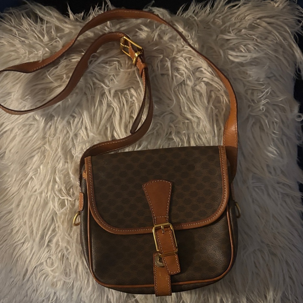 Authentic Celine Brown and Tan Crossbody Bag - Picture 2 of 12